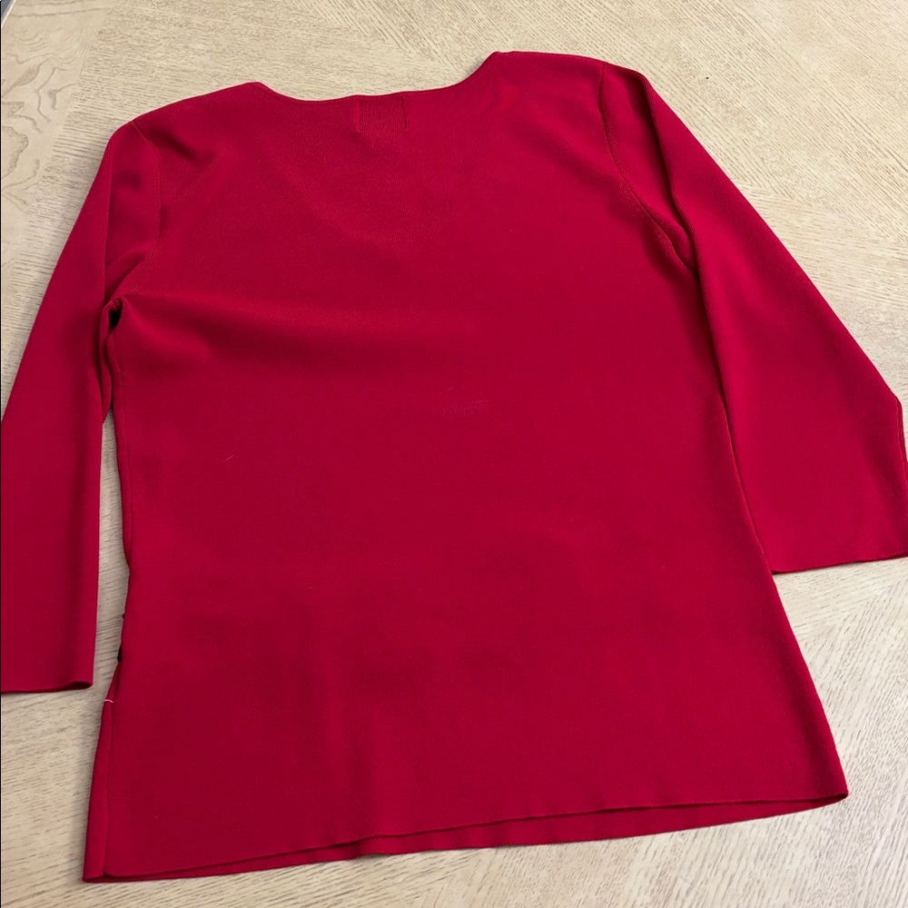 Ruby Rd. Red Knit Top - Picture 4 of 4